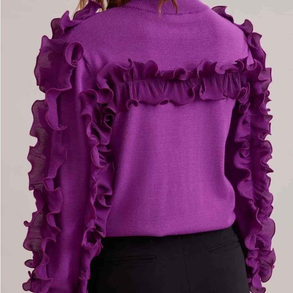 Anne Fontaine Sidaline Sweater in Anemone - Picture 2 of 6